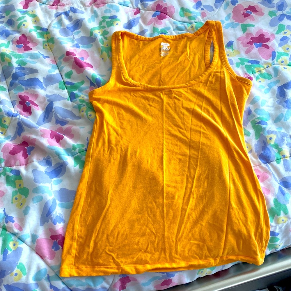 Route 66 Orange tank top